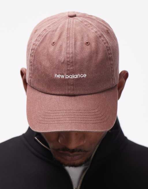 New Balance - Casquette à 6 empiècements avec logo linéaire - Marron, 3 de 3