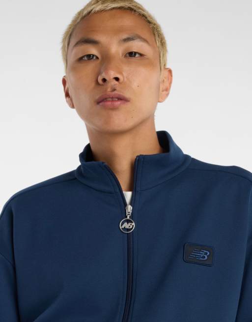 New Balance - Chaqueta de chándal azul marino, 3 de 4