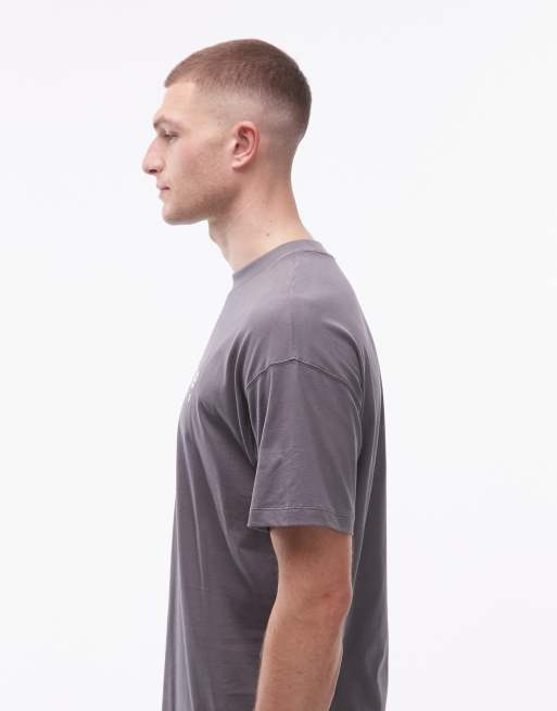 New Balance – Ciemnoszary T-shirt z grafiką, 4 z 5