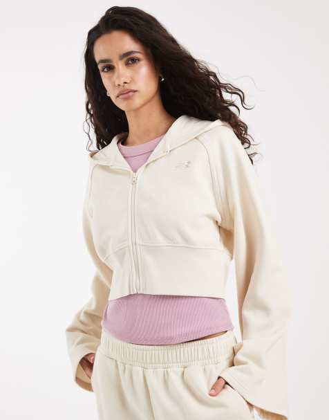 New Balance - Coastal - Veste zippée en polaire brossée - Beige - view 1