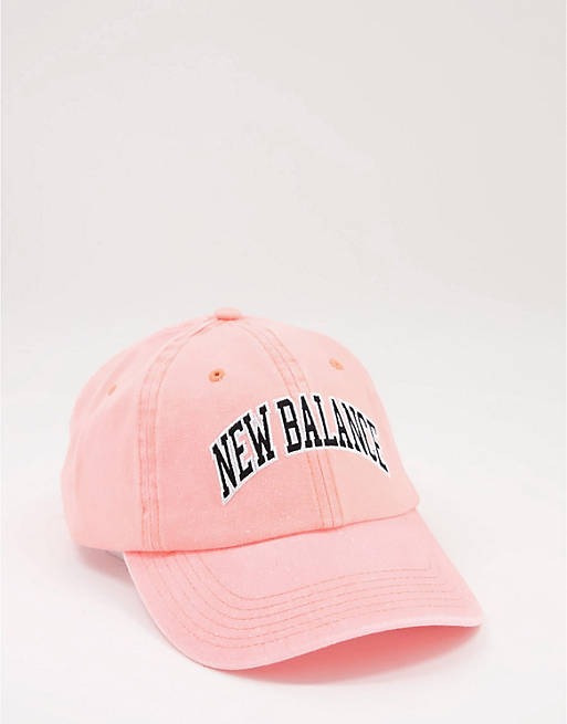 New Balance Collegiate logo baseball cap in pink