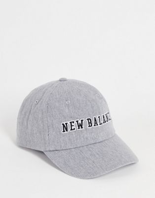 New Balance collegiate logo baseball cap in slate