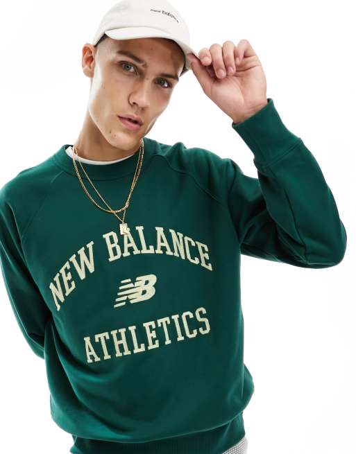 New Balance collegiate sweatshirt in green