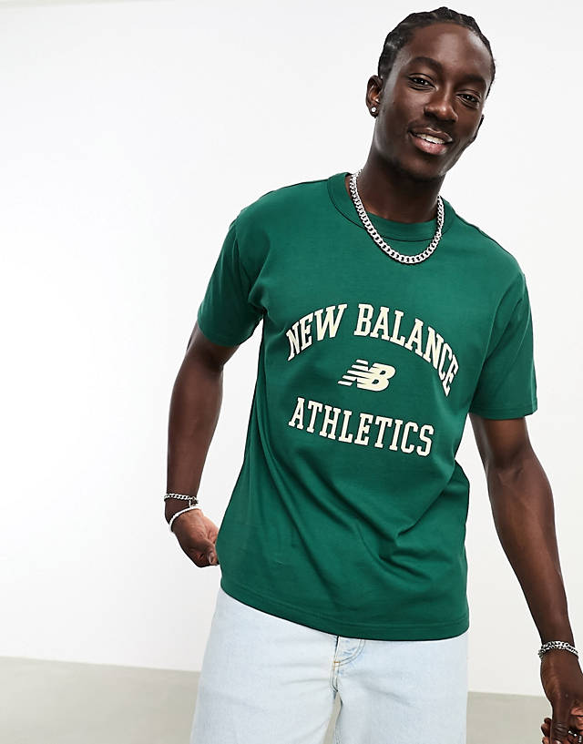 New Balance - collegiate t-shirt in green