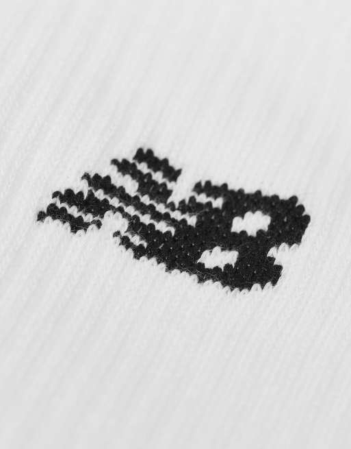 New Balance - Confezione da 3 paia di calzini bianchi con logo, 3 di 4
