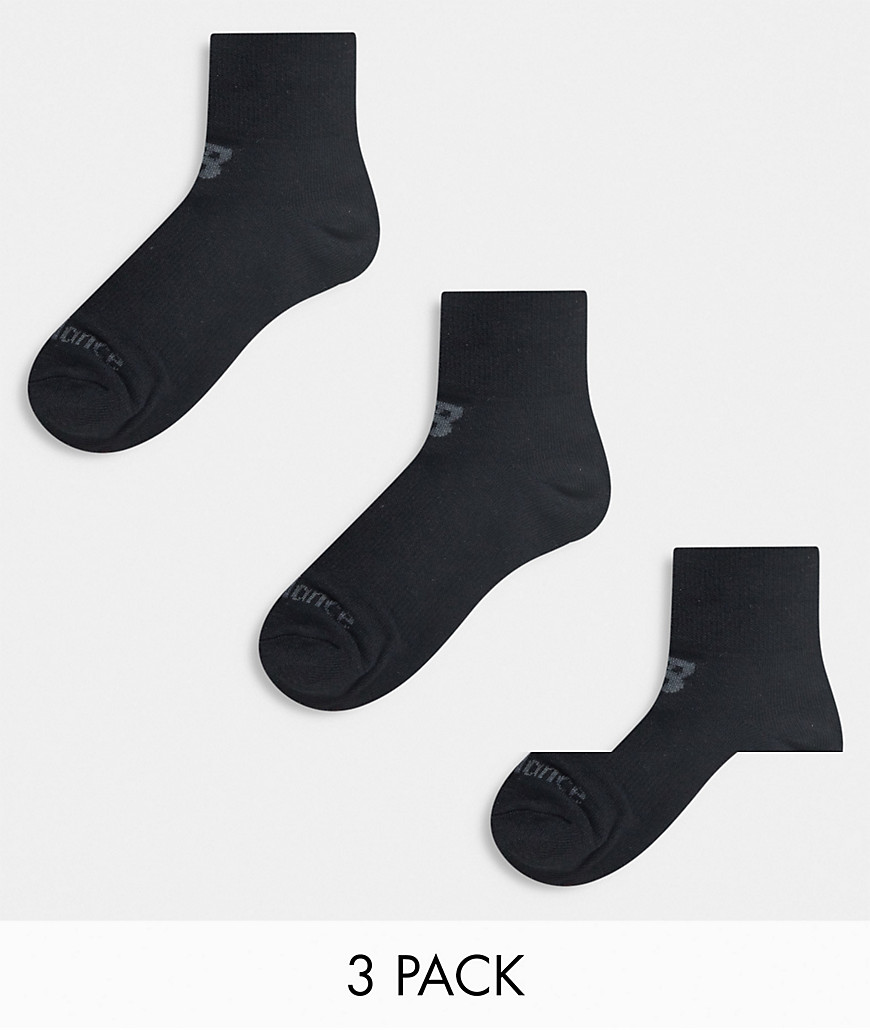 Calze Nero donna New Balance - Confezione da 3 paia di calzini neri-Nero