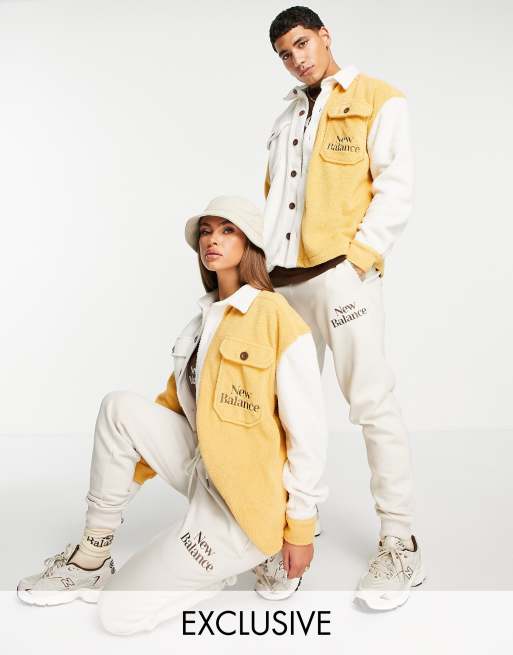 New Balance – Cookie – Beige, blockfärgad overshirt