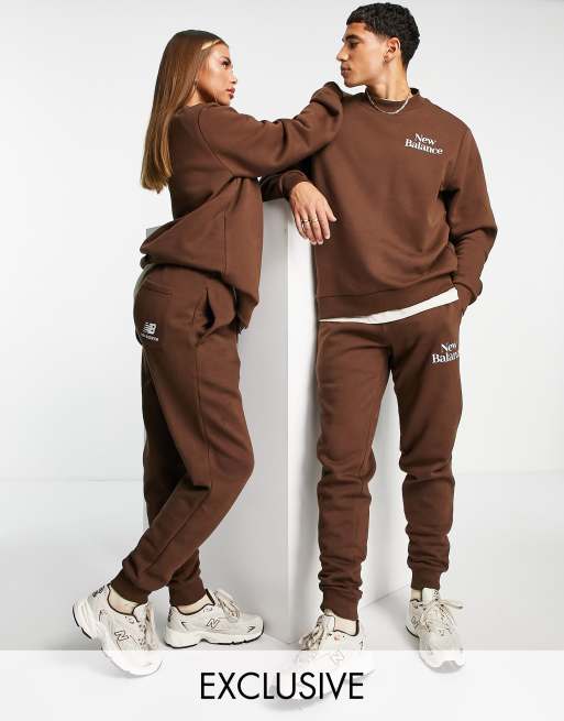 New Balance - Cookie - Joggers marrone e beige