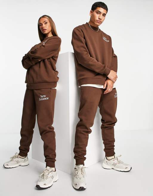 New Balance Cookie sweatshirt in brown and beige