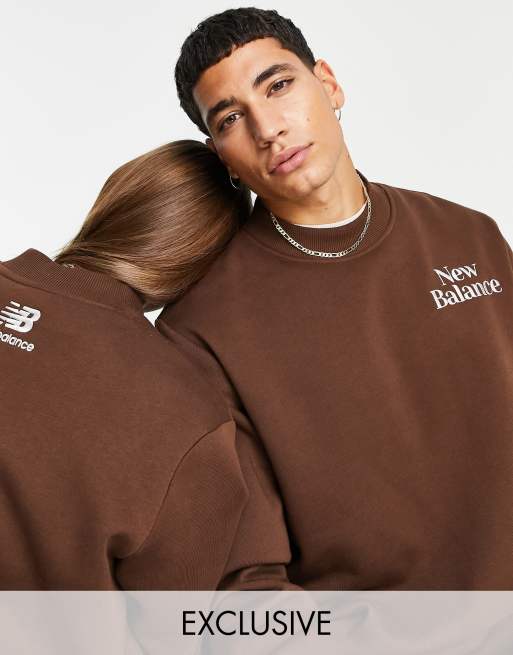 New Balance - Cookie - Sweatshirt in bruin en beige