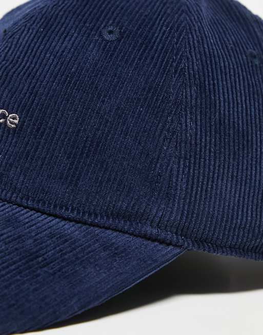 New Balance – Cord-Kappe in Marineblau mit linearem Logo, 2 von 4