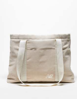 New Balance cord tote bag in beige-Neutral