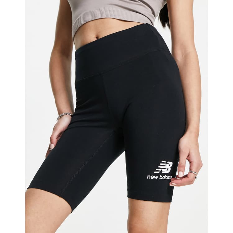 New Balance core legging shorts in black ASOS