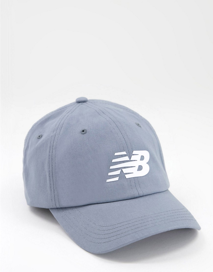 New Balance Core Logo Baseball Cap In Grey