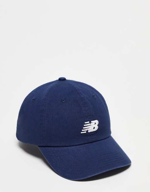 New Balance core logo baseball cap in navy | ASOS