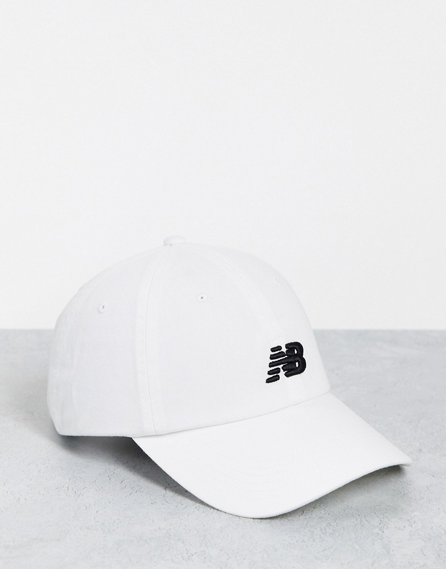 New Balance core logo baseball cap in white