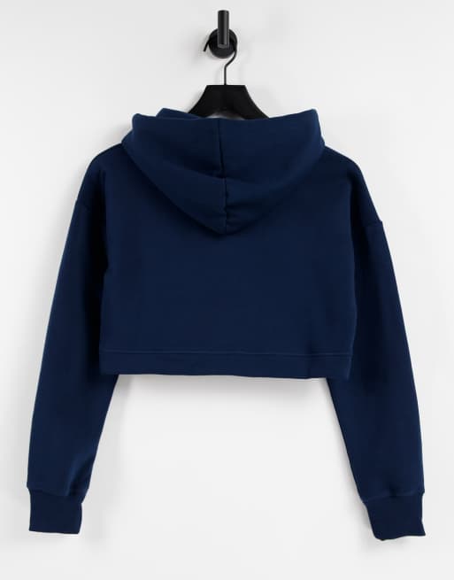 Cropped on sale navy hoodie