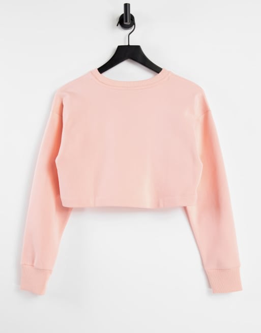 New Balance - Cropped sweatshirt in roze - exclusief bij ASOS, 2 van 4
