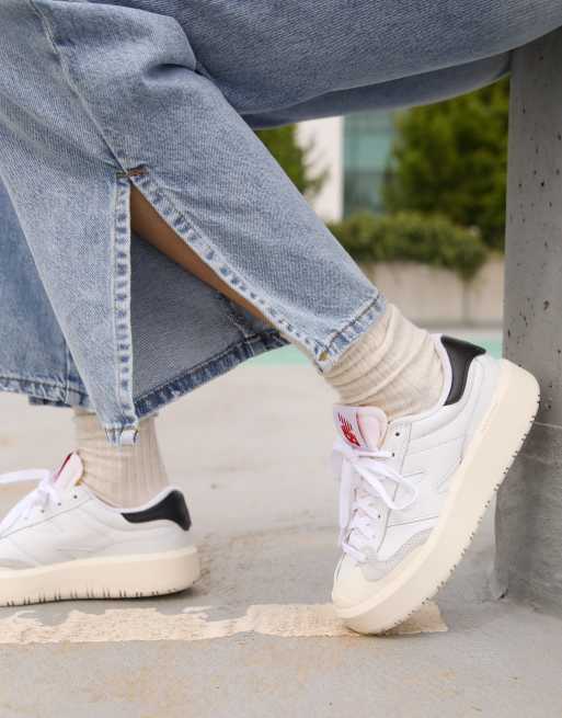 New Balance CT302 Baskets à semelle plateforme Blanc et noir