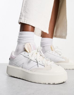 New Balance CT302 trainers in white & pink - ASOS Price Checker