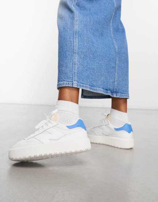 New Balance CT302 sneakers in white and blue ASOS