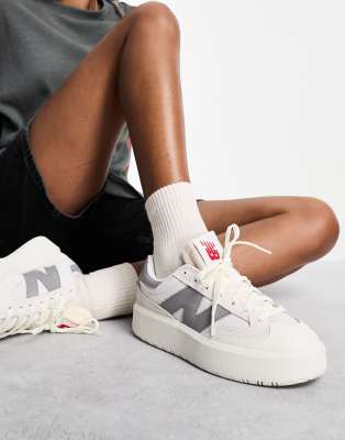 New Balance CT302 sneakers in white u0026 gray