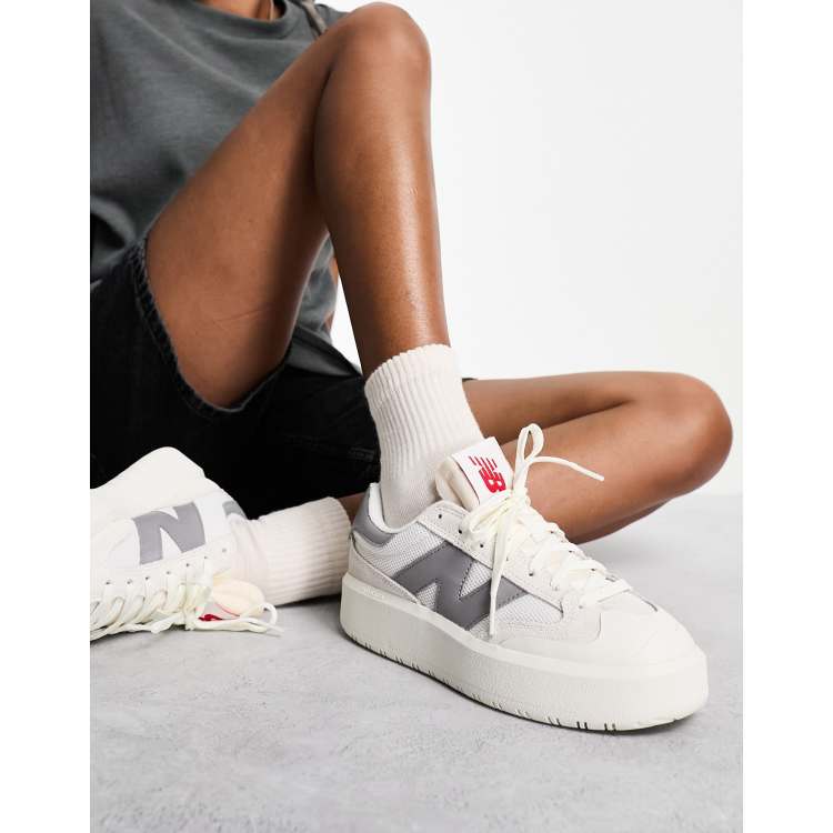 New Balance CT302 sneakers in white & gray