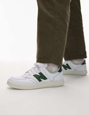  CT500 trainers  leather with green details