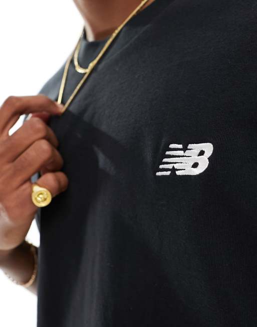 New Balance – Czarny T-shirt z małym logo, 2 z 4