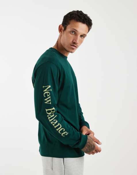 New Balance - Digital Remastered - Mørkegrøn T-shirt med lange ærmer - view 1