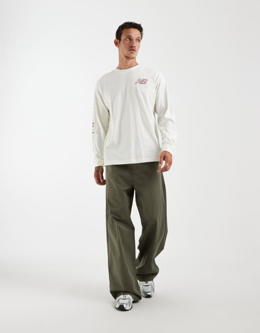 New Balance - Digitally Remastered - T-shirt à manches longues - Blanc cassé, 3 de 5