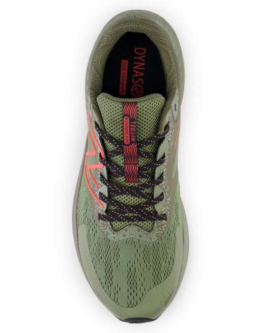 New Balance Dynasoft Nitrel v5 trail running trainers in green ASOS