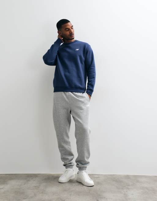 New Balance Essential fleece sweatshirt in navy, 2 of 5
