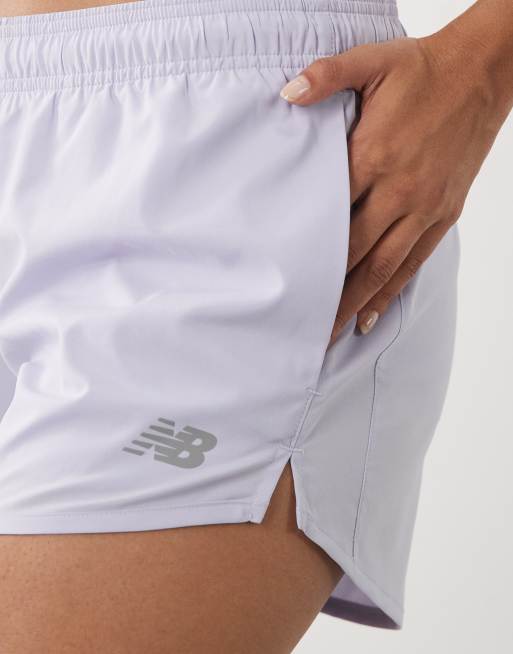New Balance - Essential - Pantaloncini sportivi da 3" lilla, 4 di 5