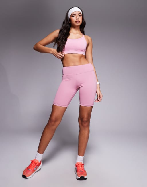 New Balance - Essential - Reggiseno sportivo rosa, 3 di 4