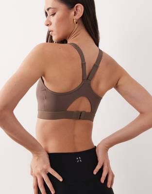 Essential Run - Brassière de sport - Marron chocolat L