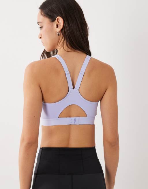 New Balance Essential run sports bra in lilac, 2 of 4