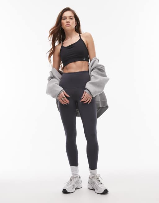 New Balance essential sports bra in black, 4 of 4