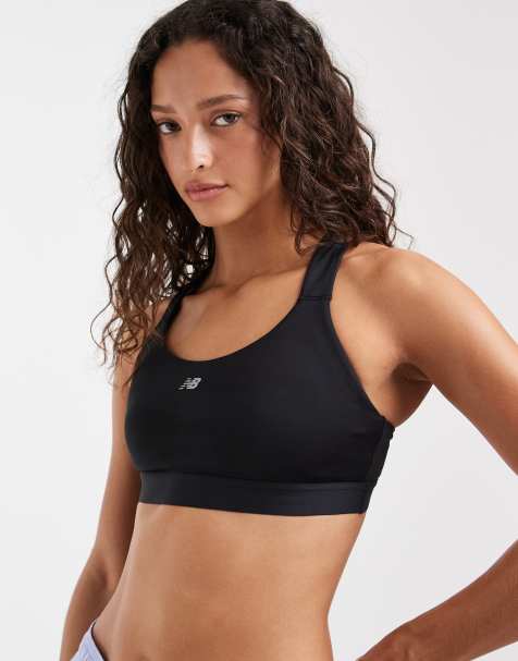 New Balance Essential Train sports bra in black - view 1