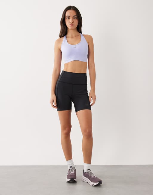 New Balance - Essentials - Hardloop sportbeha in lila, 3 van 4