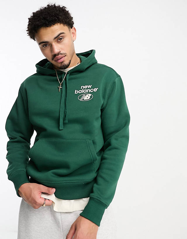 New Balance - essentials novelty hoodie in green
