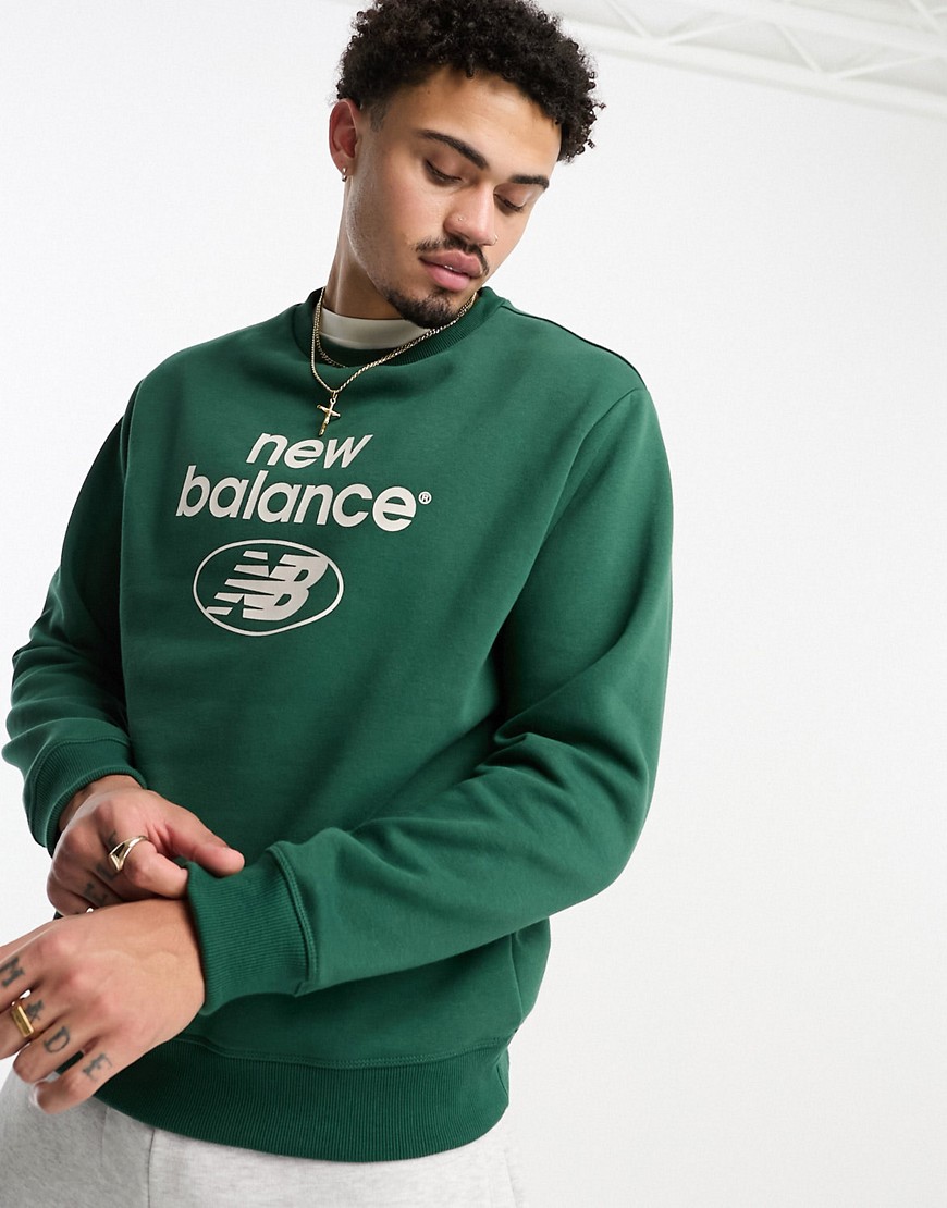 New Balance Essentials Novelty sweatshirt in green