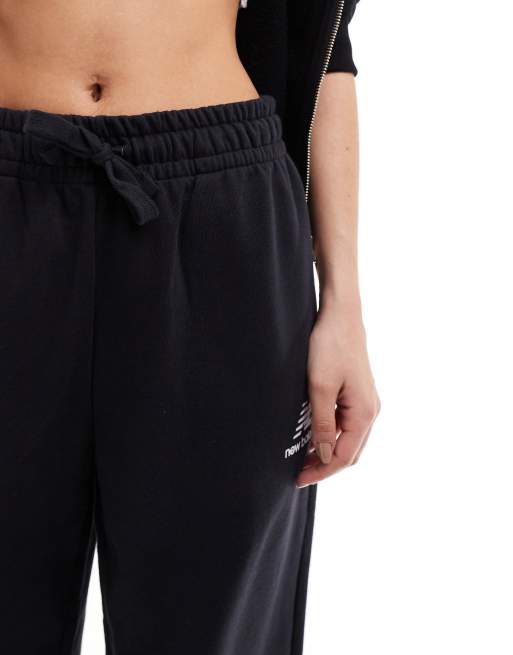 New Balance - Essentials - Pantalon de jogging à logo en tissu bouclette - Noir, 4 de 5