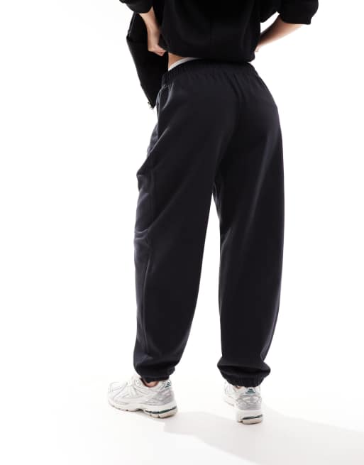 New Balance - Essentials - Pantalon de jogging à logo en tissu bouclette - Noir, 5 de 5