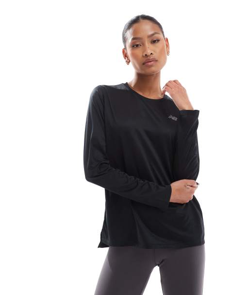 New Balance - Essentials - T-shirt de sport à manches longues - Noir - view 1