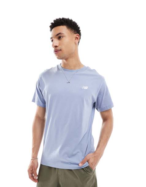 New Balance - Essentials - T-shirt sportiva in cotone blu - view 1