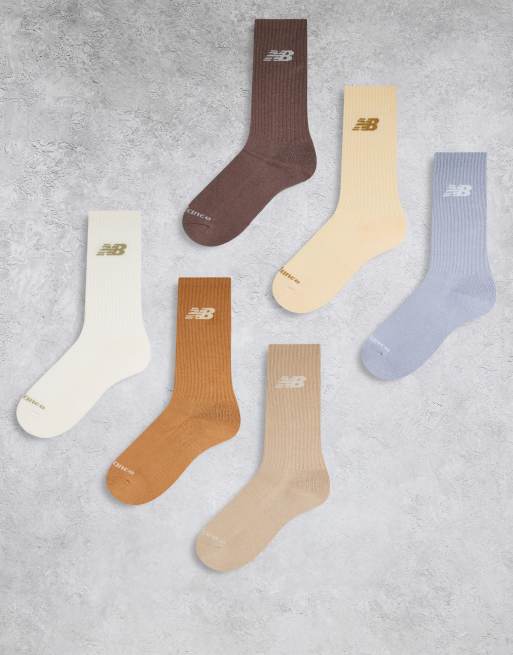 New Balance - Everyday - Confezione da 6 paia di calzini multicolore