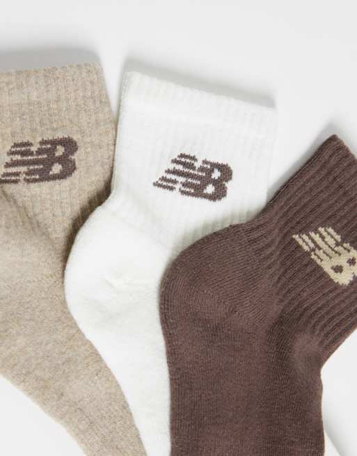 New Balance everyday seasonal 3 pack ankle socks in multi, 3 of 3