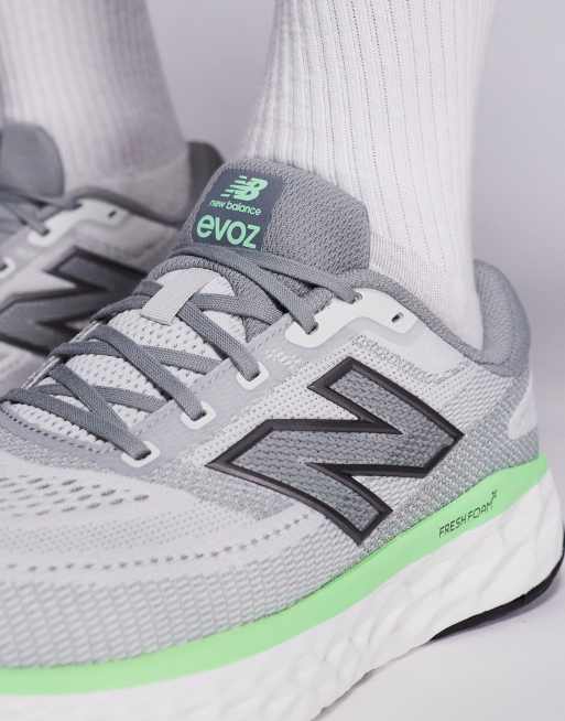 New Balance – Evoz – Grå och grön löparskor, 3 av 5