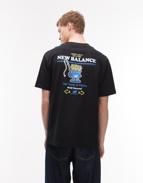 New Balance Fish and Chips t-shirt in black - view 1